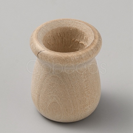10Pcs Natural Wooden Bottle DIY-GF00044-55-1
