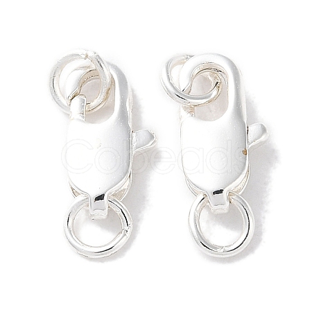 Rack Plating Brass Lobster Claw Clasps KK-F090-24S-01-1
