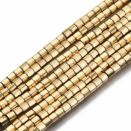 Electroplate Non-magnetic Synthetic Hematite Beads Strands LS-G-T114-48G-1
