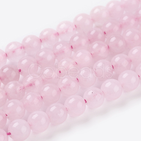 Natural Rose Quartz Beads Strands X-G-C076-4mm-3-1