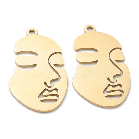 Ion Plating(IP) 304 Stainless Steel Pendants STAS-P276-01C-G-1