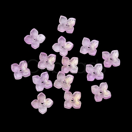 Dyed & Heated Glass Bead Caps GLAA-Z019-01A-1