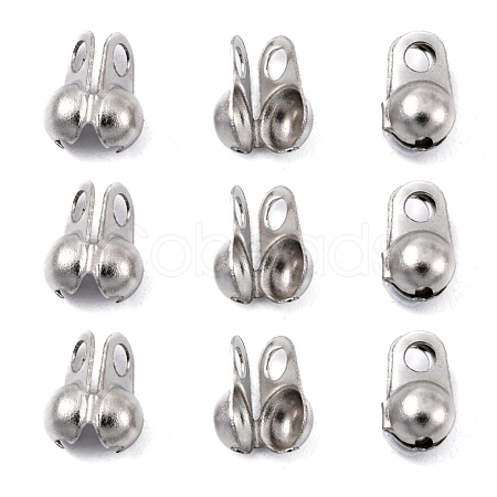 Tarnish Resistant 304 Stainless Steel Bead Tips X-STAS-R063-22-1