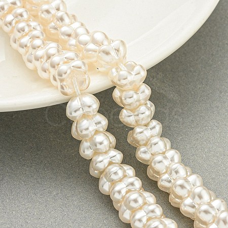 Transparent Spray Painted Glass Beads Strands X-GLAA-P066-01C-1