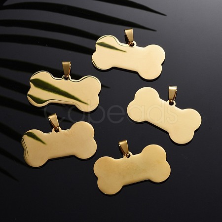 Ion Plating(IP) 304 Stainless Steel Pendants STAS-I140-07B-G-1