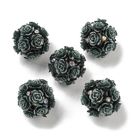 Acrylic Handmade Polymer Clay Rhinestone Beads FIND-Z036-01B-1