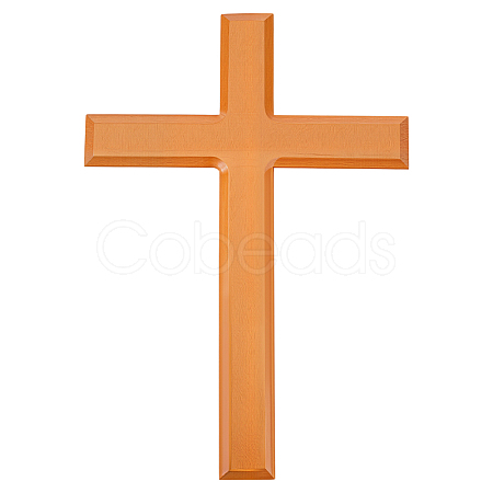 Cross Wood Wall Decorations AJEW-WH0596-673-1