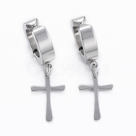 Tarnish Resistant 304 Stainless Steel Clip-on Earrings EJEW-H351-17P-1