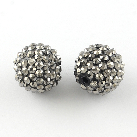 Resin Rhinestone Beads RESI-S315-18x20-02-1
