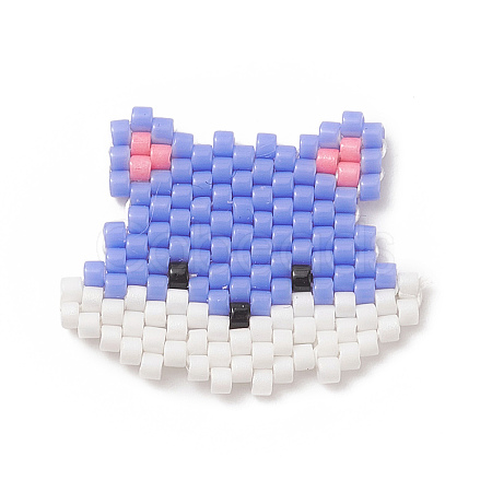 Handmade Loom Pattern MIYUKI Seed Beads PALLOY-MZ00064-02-1
