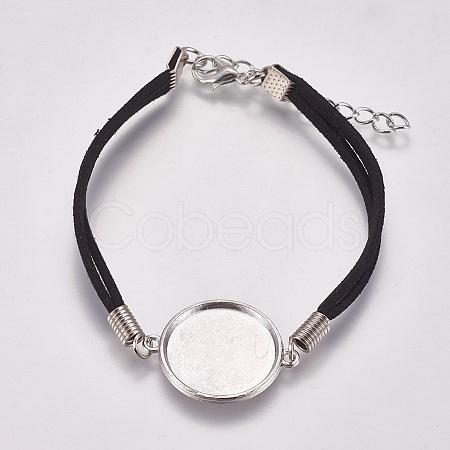 Faux Suede Bracelet Making MAK-WH0007-01D-1