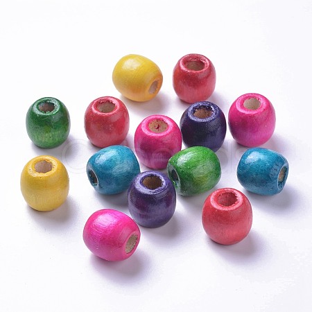 Dyed Natural Maple Wood Beads WOOD-Q007-16mm-M-LF-1