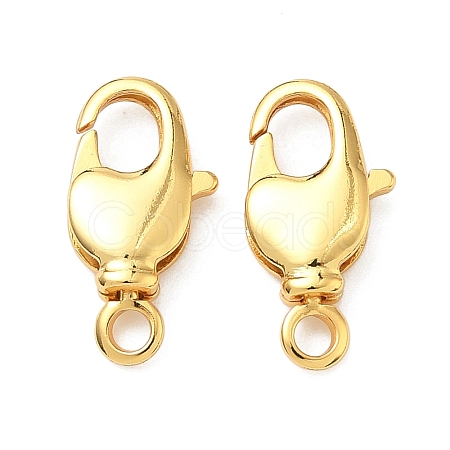 Brass Lobster Claw Clasps KK-H532-17E-G-1