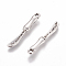 Tibetan Style Alloy Pendants, Kitchen Utensil Pendants, Lead Free & Cadmium Free, Knife, Antique Silver, 25x3x2mm, Hole: 1mm