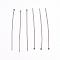 Tarnish Resistant 304 Stainless Steel Flat Head Pins, Stainless Steel Color, 12x0.6mm, 22 Gauge, Head: 1.2~1.5mm