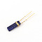 Alloy Hair Forks, with Lapis Lazuli, Hair Accessories for Women Girls, Golden, 80x10mm