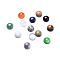 Gemstone Cabochons, Half Round/Dome, Mixed Stone, Mixed Color, 16x5mm