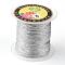 Round Metallic Thread, Embroidery Thread, 6-Ply, Gainsboro, 0.6mm, about 87.48 yards(80m)/roll