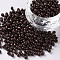 Baking Paint Glass Seed Beads, Coconut Brown, 8/0, 3mm, Hole: 1mm, about 10000pcs/bag