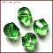 K9 Glass, Imitation Austrian Crystal Beads, Grade AAA, Faceted, Polygon, Light Green, 6mm, Hole: 0.7~0.9mm