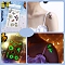 Luminous Removable Temporary Water Proof Tattoos Paper Stickers, Glow in the Dark Stickers, Butterfly, 12x7.5cm