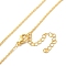 Gold Plated Brass Cable Chain Necklaces, with Lobster Claw Clasps, 18 inch, 1.5mm