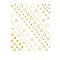 3D Goldenrod Nail Water Decals, Self-Adhesive, Nail Design Manicure Tips Nail Decoration for Women Girls Kids, Star Pattern, 90x77mm