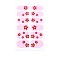 Flower Series Full Cover Nail Decal Stickers, Self Adhesive, Nail Decoration for Women Girls Kids, Pink, 25.5x10~16.5mm, 12pcs/sheet