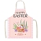 Easter Theme Polyester Sleeveless Apron, with Double Shoulder Belt, Pink, 560x450mm