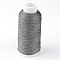 Round Metallic Thread, 12-Ply, Gray, 1mm, about 196.85 yards(180m)/roll