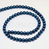 Electroplate Non-magnetic Synthetic Hematite Beads Strands G-J169A-3mm-03-4