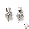 Rhodium Plated 925 Sterling Silver Cup Peg Bails X-FIND-Z008-15P-1