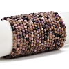 Natural Charoite Beads Strands G-P618-3mm-04-2