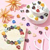 2 Strands Handmade Millefiori Glass Heart Bead Strands LK-CJ0001-01-6