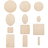 Wooden Knitting Crochet Bottoms Set WOOD-WH0036-03-1