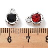 Rack Plating Alloy Rhinestone Charms PALLOY-F311-17P-3