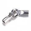 Tarnish Resistant 304 Stainless Steel Interlocking Clasps STAS-G071-55P-2