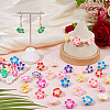 80Pcs Handmade Polymer Clay 3D Flower Plumeria Beads CLAY-DC0001-18B-4