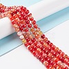 Natural Striped Agate/Banded Agate Bead Strands G-K155-A-8mm-05-2