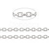 Tarnish Resistant 304 Stainless Steel Textured Cable Chains CHS-O010-04P-2