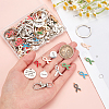 DIY Awareness Ribbon Theme Keychin Making Kit DIY-PH0020-71-3