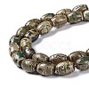 Tibetan Style dZi Beads Strands TDZI-E005-01B-3