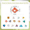 900Pcs 15 Styles Electroplate Glass Beads Strands EGLA-GA0001-34-2