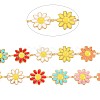 Ion Plating(IP) 304 Stainless Steel Sunflower Link Chains STAS-N092-02LG-4