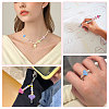 80Pcs 8 Colors Electroplate Opaque Acrylic Beads OACR-CA0001-24-7