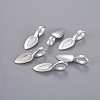 Tibetan Style Alloy Glue-on Flat Pad Bails X-TIBEP-AB3348Y-S-4