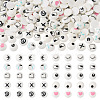 100Pairs 10 Styles Flat Round Cartoon Resin Cabochons CRES-TA0001-97-1
