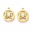 Ion Plating(IP) 304 Stainless Steel Charms STAS-A047-11G-1
