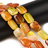 Natural Striped Agate/Banded Agate Beads Strands G-B137-B01-01I-2