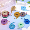 13 Pairs 13 Colors Polyester Cord Shoelace AJEW-TA0002-48-6